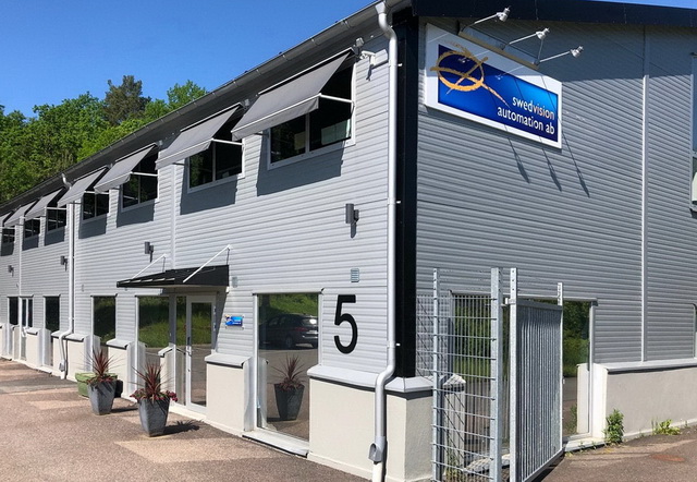 Swedvisions lokal från utsidan.